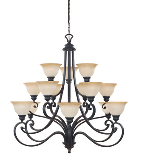 Barcelona 15 Light Chandelier in Natural Iron (43|961815-NI)