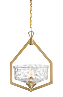 Drake One Light Foyer Pendant in Brushed Gold (43|96350-BG)