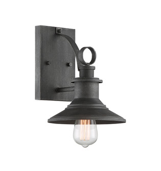 Aurora One Light Wall Lantern in Weathered Pewter (43|D207M-8OW-WP)
