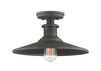 Aurora One Light Semi-Flushmount in Weathered Pewter (43|D207M-SF-WP)