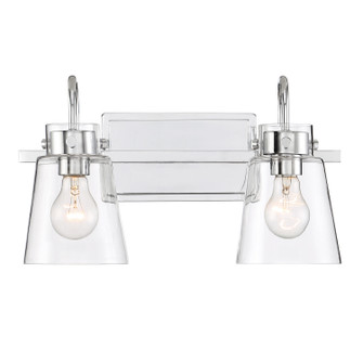 Inwood Two Light Bath Bar Vanity in Chrome (43|D214M-2B-CH)