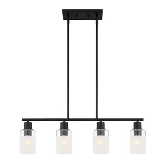 Cedar Lane Four Light Island Pendant in Matte Black (43|D236M-IS-MB)