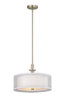 Double Organza Three Light Pendant in Satin Nickel (41|1274-09)