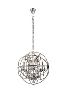 Geneva Five Light Pendant in Polished Nickel (173|1130D20PN-SS/RC)