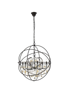 Geneva Six Light Chandelier in Dark Bronze (173|1130D32DB-GT/RC)