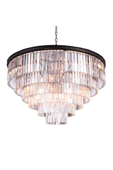 Sydney 33 Light Chandelier in Matte Black (173|1201D44MB/RC)