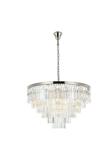 Sydney 33 Light Chandelier in Polished Nickel (173|1201D44PN/RC)