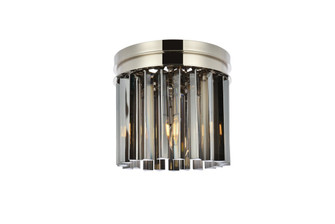 Sydney Three Light Flush Mount in Polished Nickel (173|1208F12PN-SS/RC)