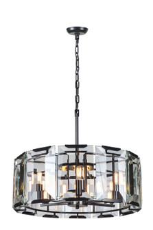 Monaco Six Light Chandelier in Flat Black (173|1211D26FB)