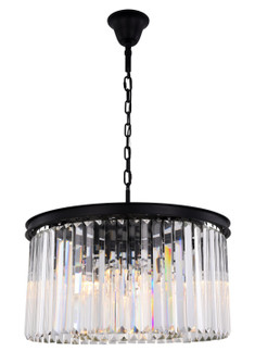 Sydney Eight Light Chandelier in Matte Black (173|1238D26MB/RC)