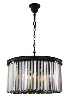 Sydney Eight Light Chandelier in Matte Black (173|1238D26MB-SS/RC)