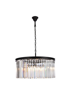 Sydney Eight Light Chandelier in Matte Black (173|1238D31MB/RC)