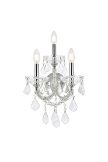 Maria Theresa Three Light Wall Sconce in Chrome (173|2800W3C/RC)