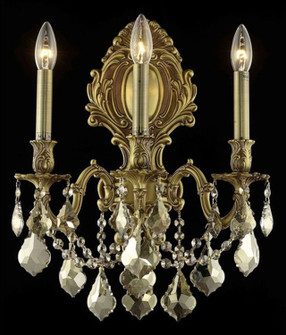 Monarch Three Light Wall Sconce in French Gold (173|9603W14FG-GT/RC)