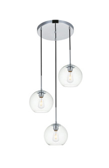 BAXTER Three Light Pendant in Chrome (173|LD2208C)