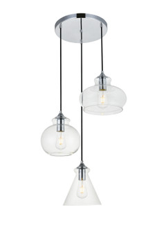 DESTRY Three Light Pendant in Chrome (173|LD2247C)