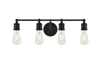 Serif Four Light Wall Sconce in black (173|LD4028W22BK)