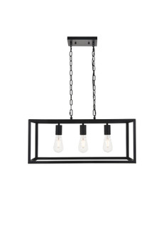 Resolute Three Light Pendant in black (173|LD4063D25BK)