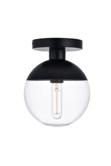 Eclipse One Light Flush Mount in Black (173|LD6051BK)