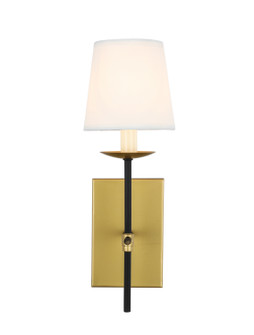 Eclipse One Light Wall Sconce in Brass and Black (173|LD6102W4BRBK)