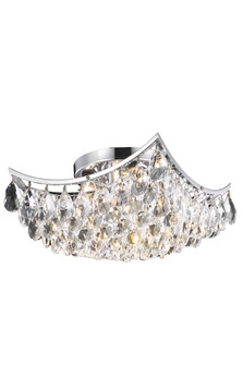 Clara Four Light Flush Mount in Chrome (173|LD9800F14C(872))