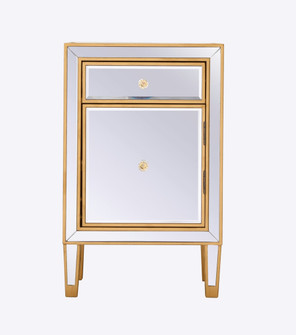 REFLEXION End Table in Antique Gold (173|MF72035G)