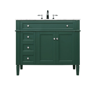 Park Avenue Single Bathroom Vanity in Green (173|VF12540GN)