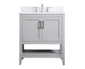 Aubrey Bathroom Vanity Set in Grey (173|VF16030GR-BS)