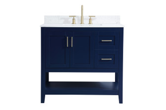 Aubrey Bathroom Vanity Set in Blue (173|VF16036BL-BS)