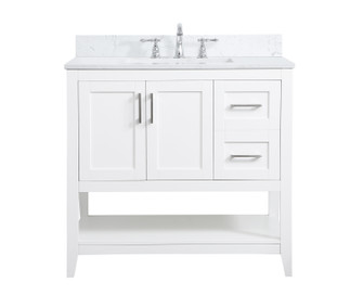 Aubrey Bathroom Vanity Set in White (173|VF16036WH-BS)