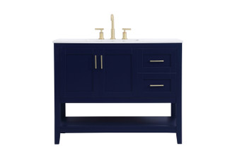 Aubrey Single Bathroom Vanity in Blue (173|VF16042BL)