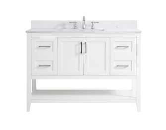 Aubrey Bathroom Vanity Set in White (173|VF16048WH-BS)