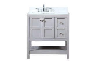 Theo Vanity Sink Set in Grey (173|VF16432GR-BS)