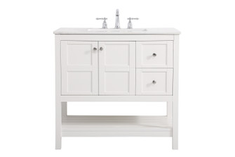 Theo Single Bathroom Vanity in White (173|VF16436WH)