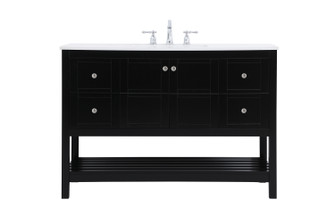 Theo Single Bathroom Vanity in Black (173|VF16448BK)