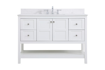 Theo Bathroom Vanity Set in White (173|VF16448WH-BS)
