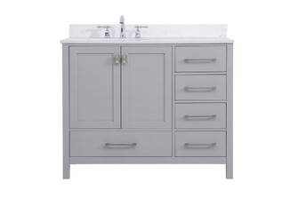 Irene Bathroom Vanity Set in Gray (173|VF18842GR-BS)