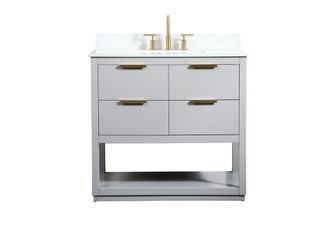 Larkin Vanity Sink Set in Grey (173|VF19236GR-BS)