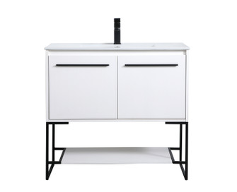 Gerard Single Bathroom Vanity in White (173|VF42036WH)