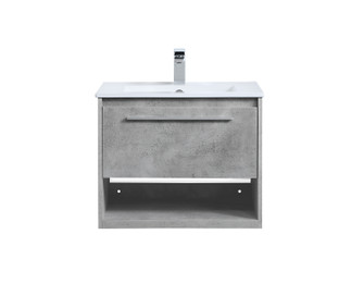 Kasper Single Bathroom Floating Vanity in Concrete Grey (173|VF43024CG)