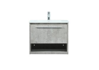 Roman Vanity Sink Set in Concrete Grey (173|VF43524MCG)