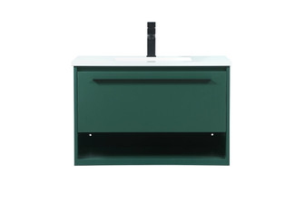 Roman Vanity Sink Set in Green (173|VF43530MGN)