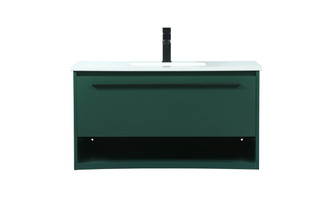 Roman Vanity Sink Set in Green (173|VF43536MGN)