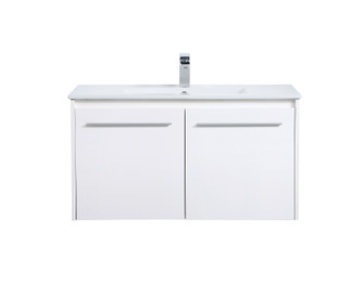 Rasina Single Bathroom Floating Vanity in White (173|VF44036WH)