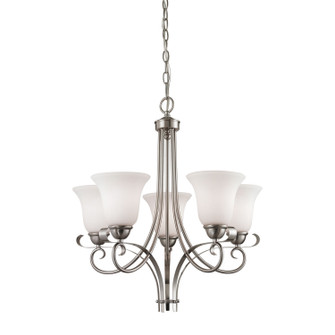 Brighton Five Light Chandelier in Brushed Nickel (45|1005CH/20)