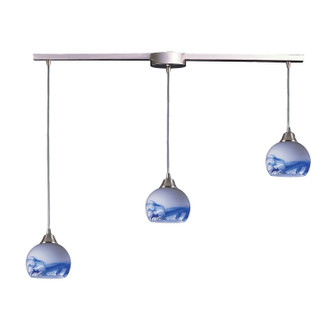 Mela Three Light Pendant in Satin Nickel (45|101-3L-MT)