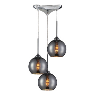 Cassandra Three Light Pendant in Polished Chrome (45|10240/3CHR)