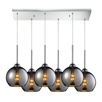 Cassandra Six Light Pendant in Polished Chrome (45|10240/6RC-CHR)