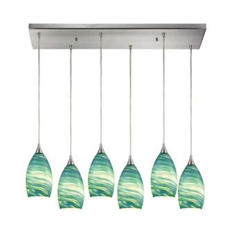 Collanino Six Light Pendant in Satin Nickel (45|10650/6RC)