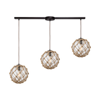 Coastal Inlet Three Light Pendant in Oil Rubbed Bronze (45|10715/3L)